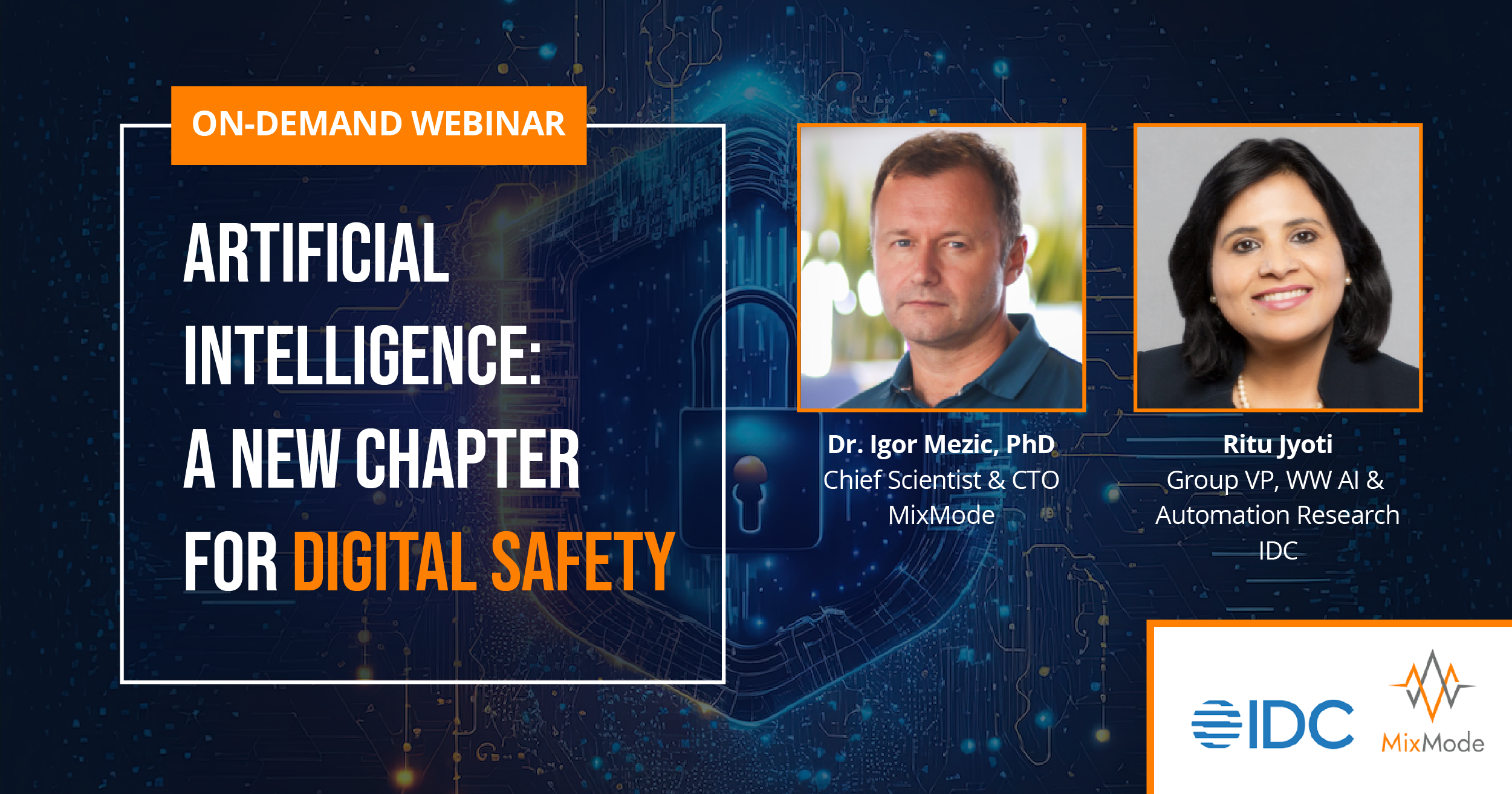 IDC Webinar - Artificial Intelligence-A New Chapter for Digital Safety
