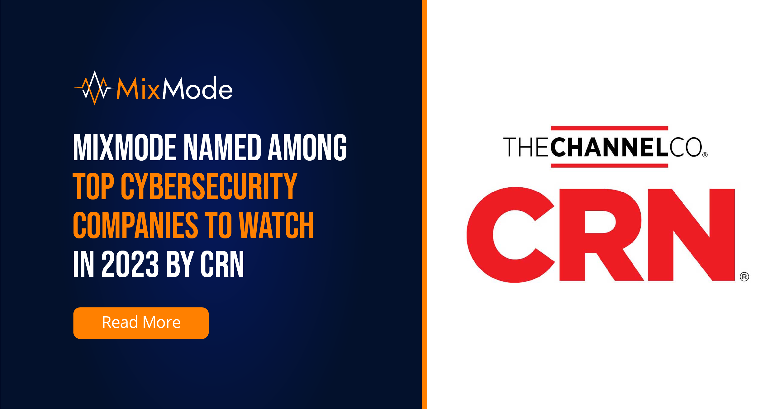 MixMode Named Among Top Cybersecurity Companies to Watch in 2023 CRN - MixMode