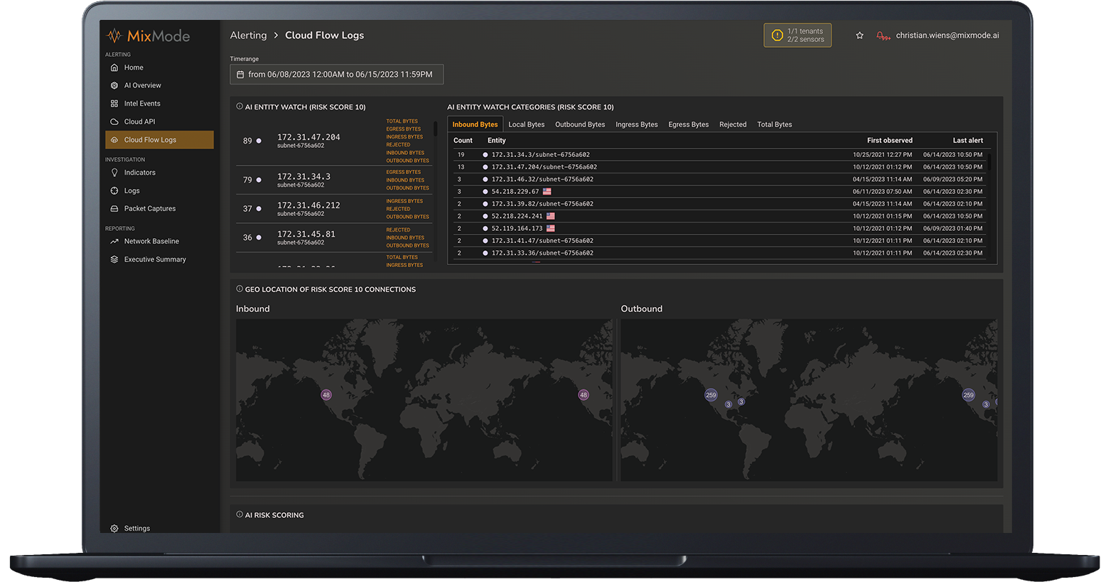 MixMode-UI-cloud-flow-logs