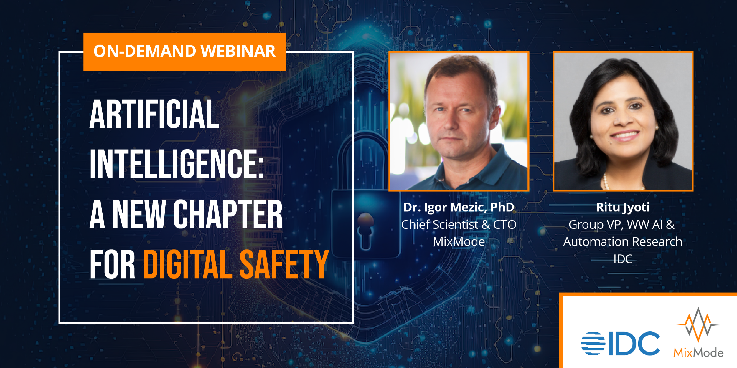 IDC Webinar - Artificial Intelligence-A New Chapter for Digital Safety